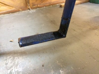 Weld repaired pilot side step