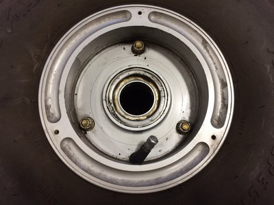 G15/6.00-6 valve stem as-found on right wheel at 45° angle