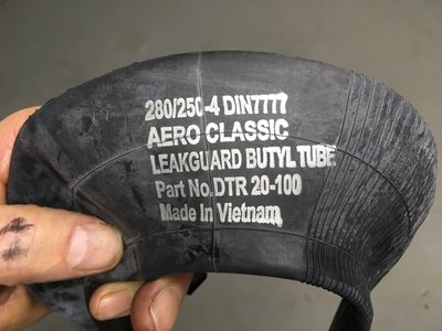 Tailwheel tube from Vietnam